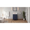 Jeffrey Alexander 24In. Hale Blue Katara Vanity, Calacatta Vienna Quartz Vanity Top, Undermount Rectangle Bowl VKITKAT24BLCQR